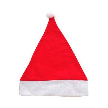 Christmas Hats Logo - China Nonwoven cheaper fashion Santa hat, custom logo and size ...