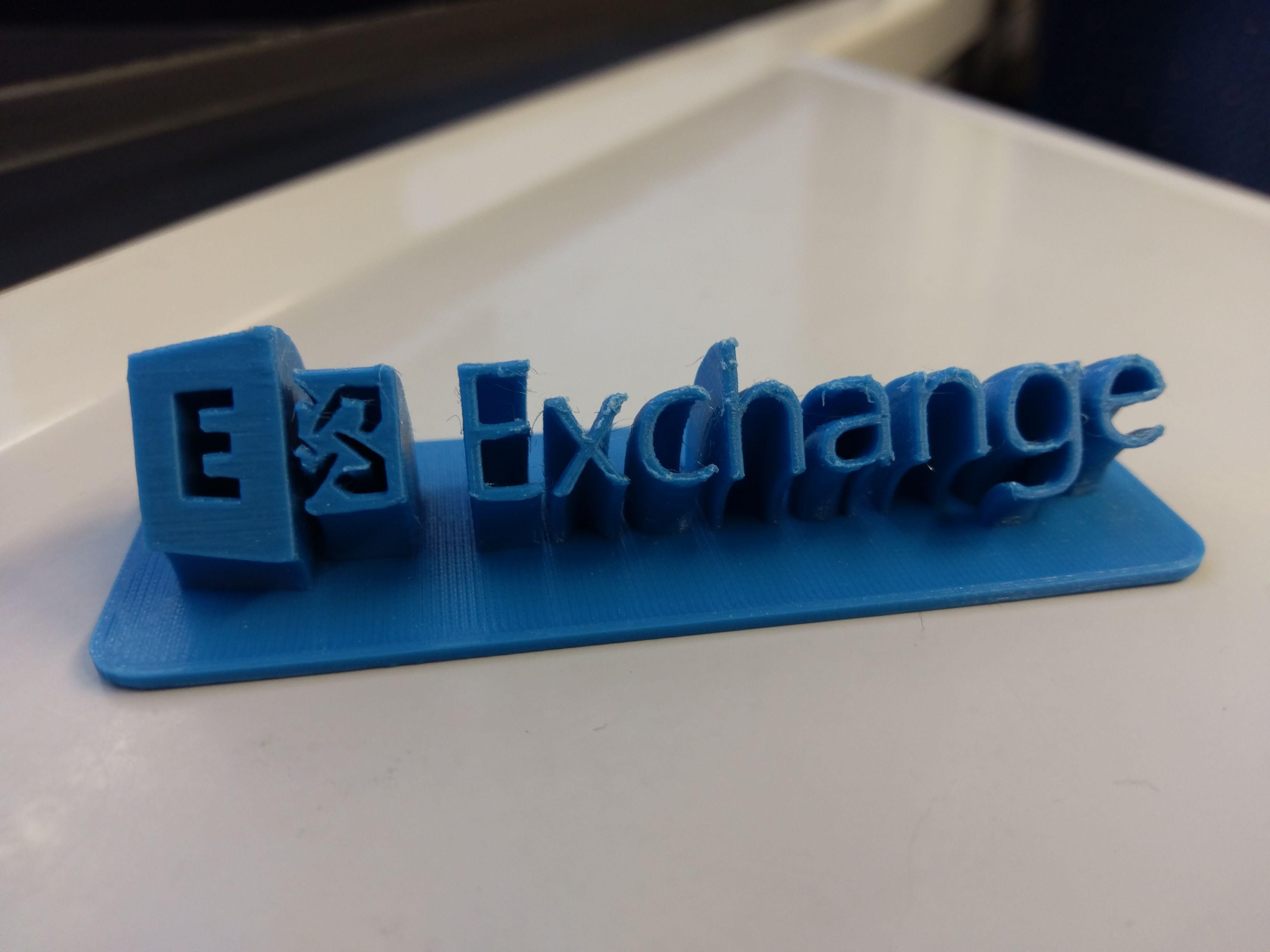 Exchange Server Logo - Microsoft Exchange Server Logo blueprint by postmaster11 - Thingiverse