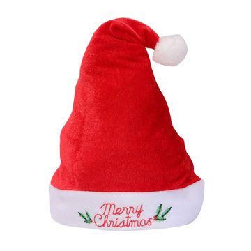 Christmas Hats Logo - China Oem design christmas hat with short plush material,non woven ...