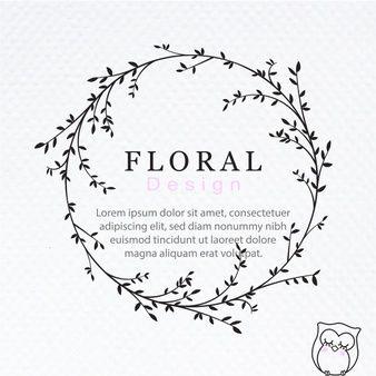Floral Wreath Logo - Wreath Vectors, Photo and PSD files