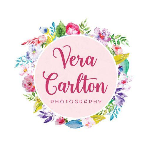 Floral Wreath Logo - Watercolor Floral Wreath Premade Logo Design - Customized with Your ...