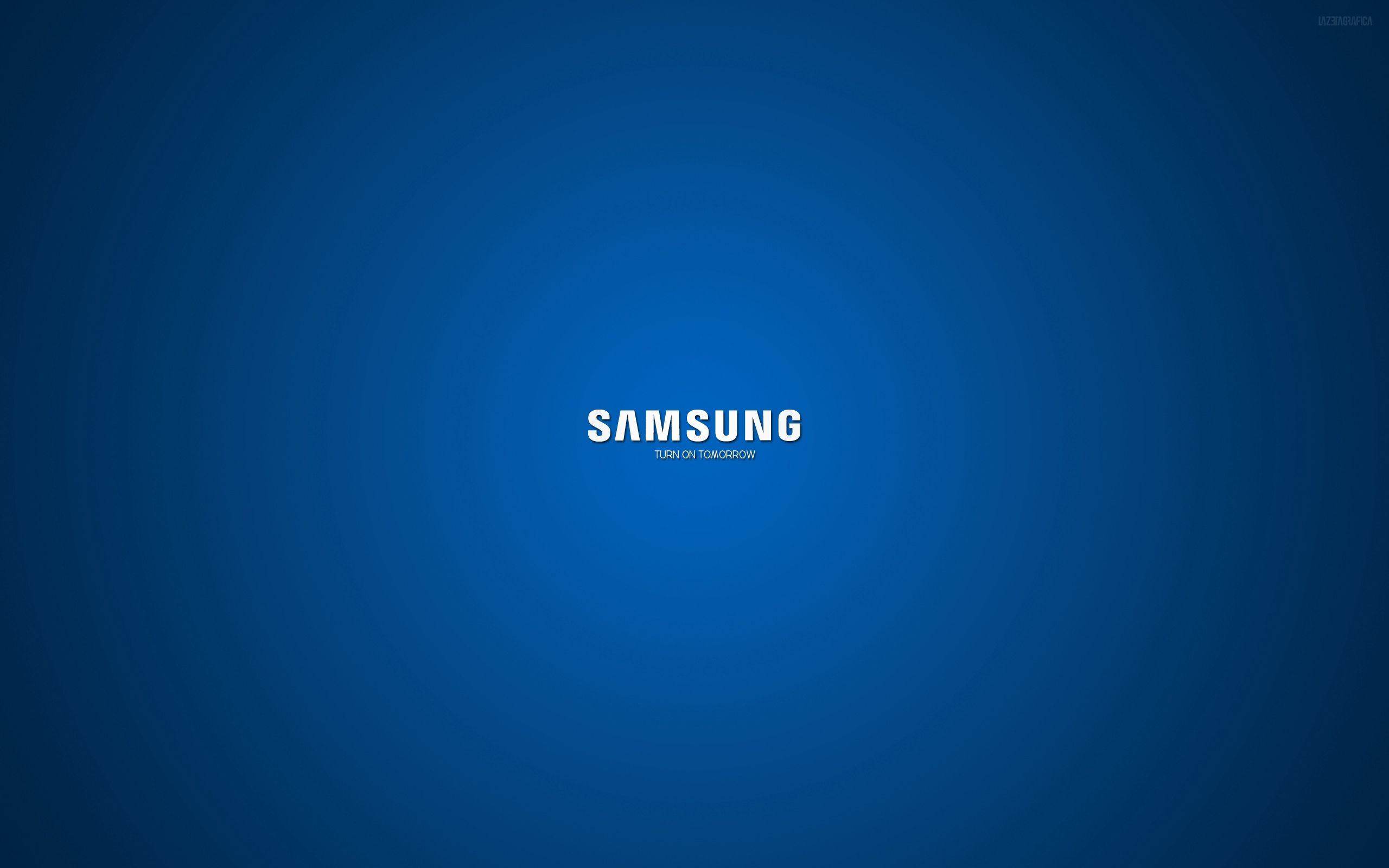 Samsung Company Logo - Download wallpaper 2560x1600 samsung, company, logo, blue, white HD