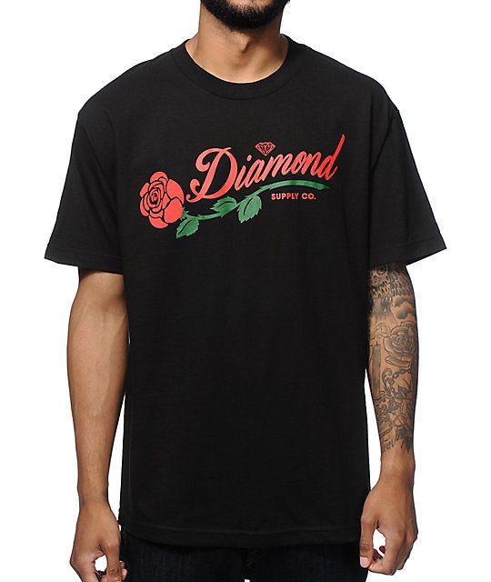 Diamond Supply Co Clothing Logo - Diamond Supply Co La Rosa T Shirt