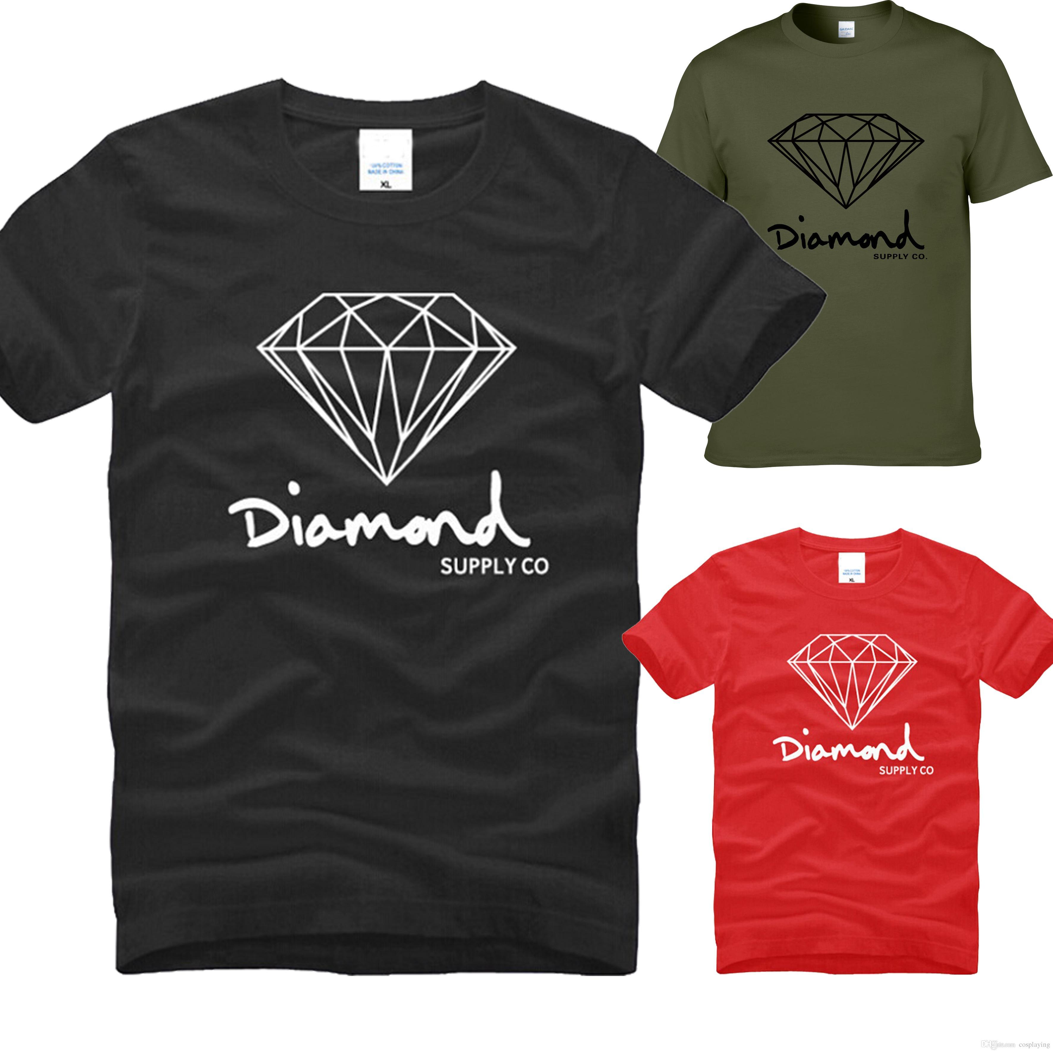 Diamond Supply Co Clothing Logo - Diamond Supply Co Printed T Shirt Men'S Fashion Brand Design Clothes
