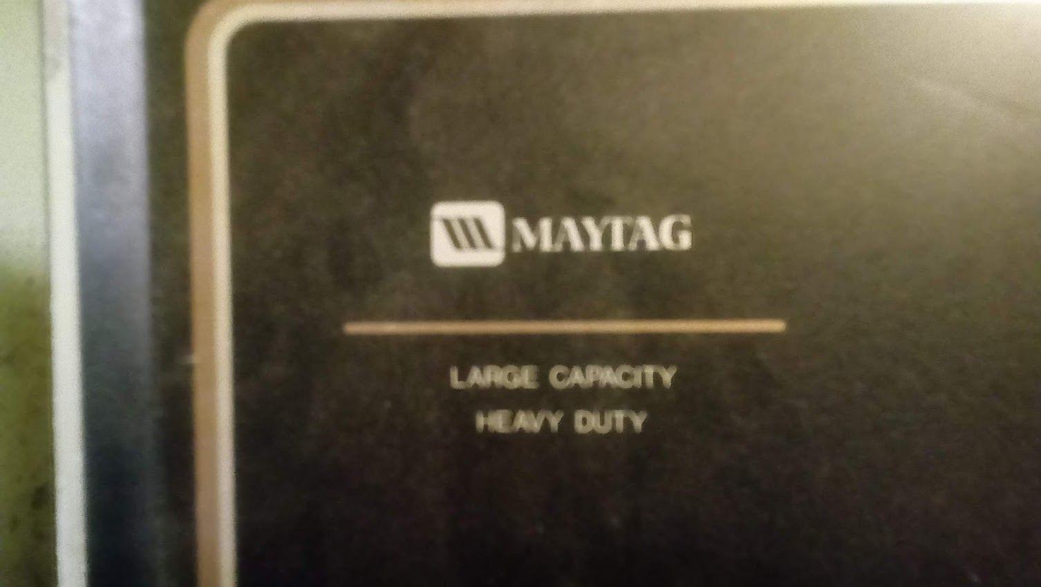 Old Maytag Logo - Paging Napolean: Old Maytag Washer Problem | TigerDroppings.com