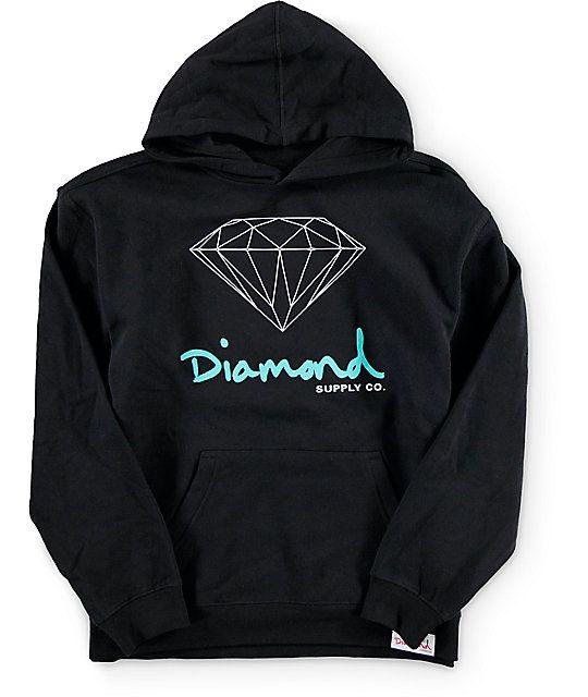 Diamond Supply Co Clothing Logo - Diamond Supply Co Boys OG Sign Hoodie