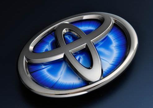 Blue Toyota Logo - TOYOTA iQ JDM HEAT BLUE E TOYOTA LOGO REAR BLACK ...