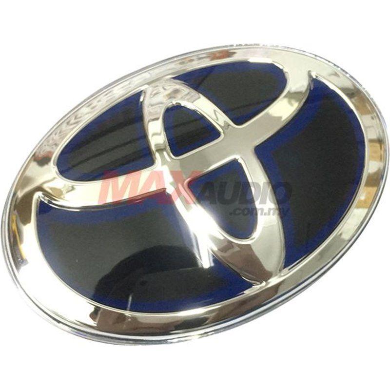 Blue Toyota Logo - Buy GENUINE TOYOTA Front or Rear Hybrid Premium Chrome Black with ...