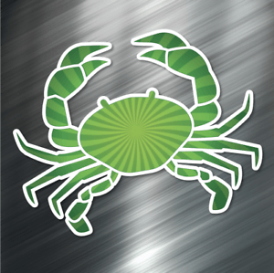 Cool Crab Logo - 1) ONE Cool Crab Decal Sticker Car Boating Boat Ocean Beach Scuba