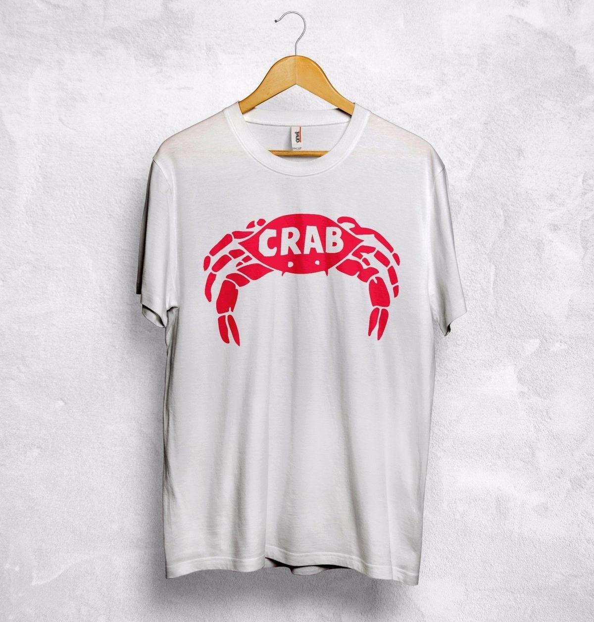 Cool Crab Logo - Crab Logo T Shirt Top Funny Cute Cancer Zodiac Sing Gift Geek Nerd