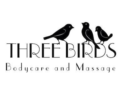 Three Birds Logo - Three Birds Bodycare and Massage Branding - WYV Designs