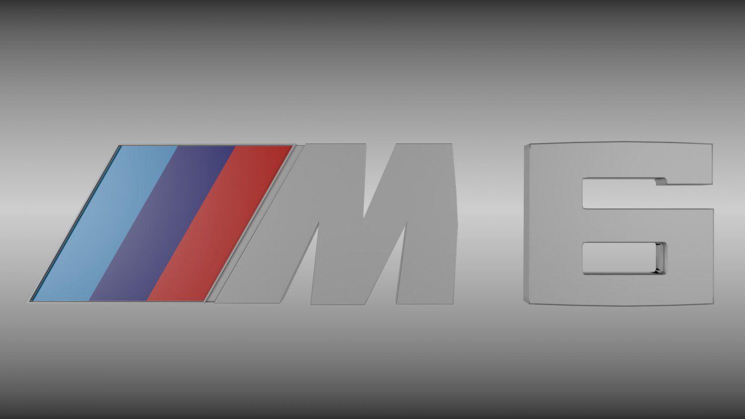BMW M6 Logo - BMW M6 Logo 3D Model in Araba parçaları 3DExport