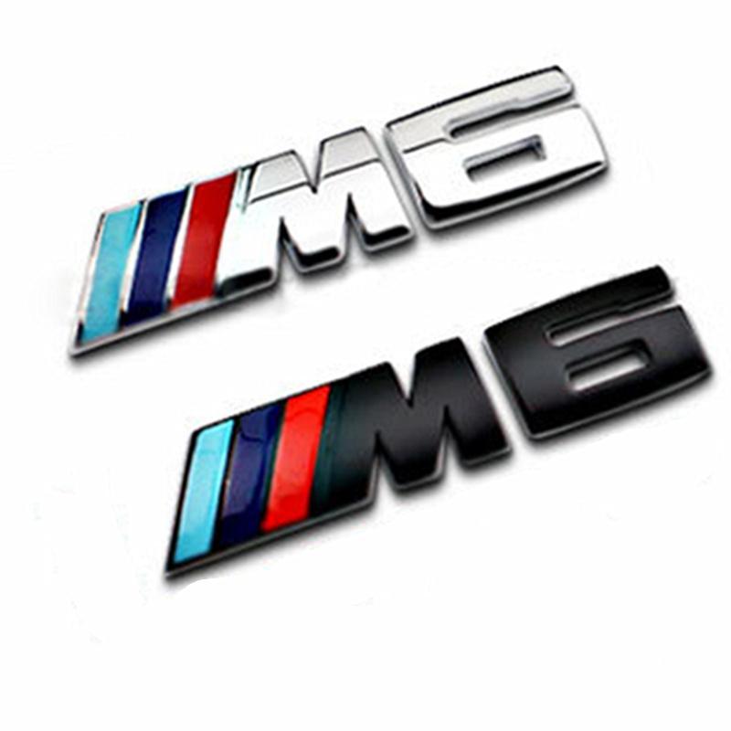 BMW M6 Logo - Satın Al BMW Car Styling Sticker Için 1 Adet Znic Alaşım Araba Trunk ...