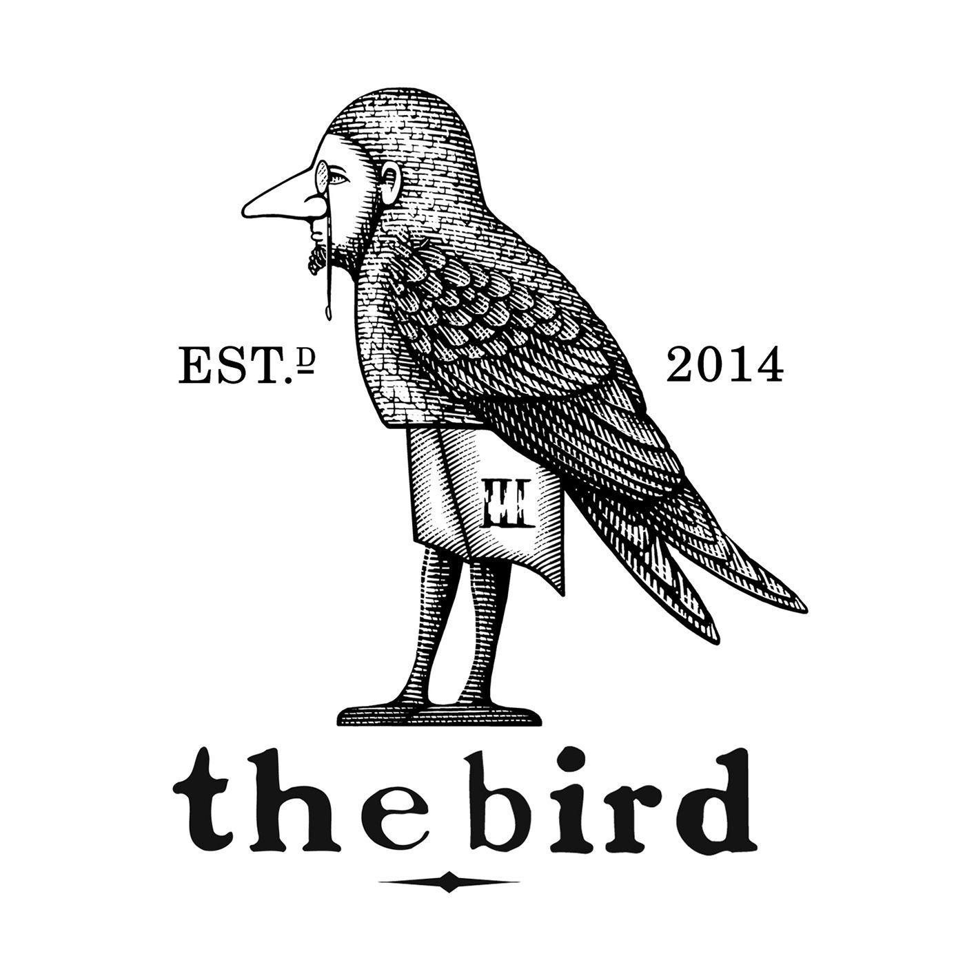 Three Birds Logo - The Third Bird Logos Illustrated by Steven Noble. Logos