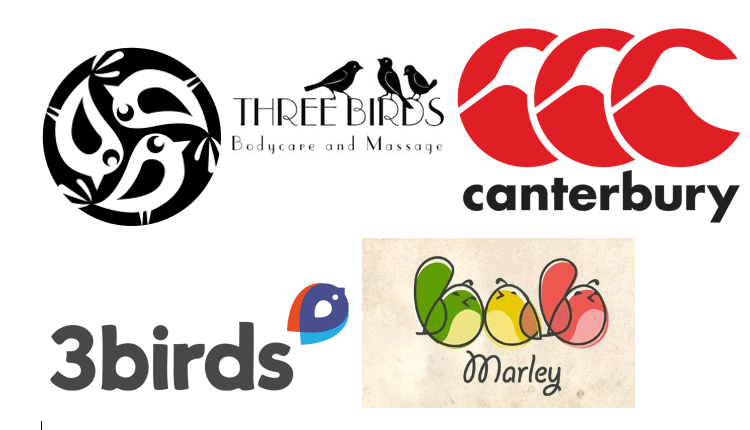 Three Birds Logo - Twirly Birds Boutique logo design - 48HoursLogo.com