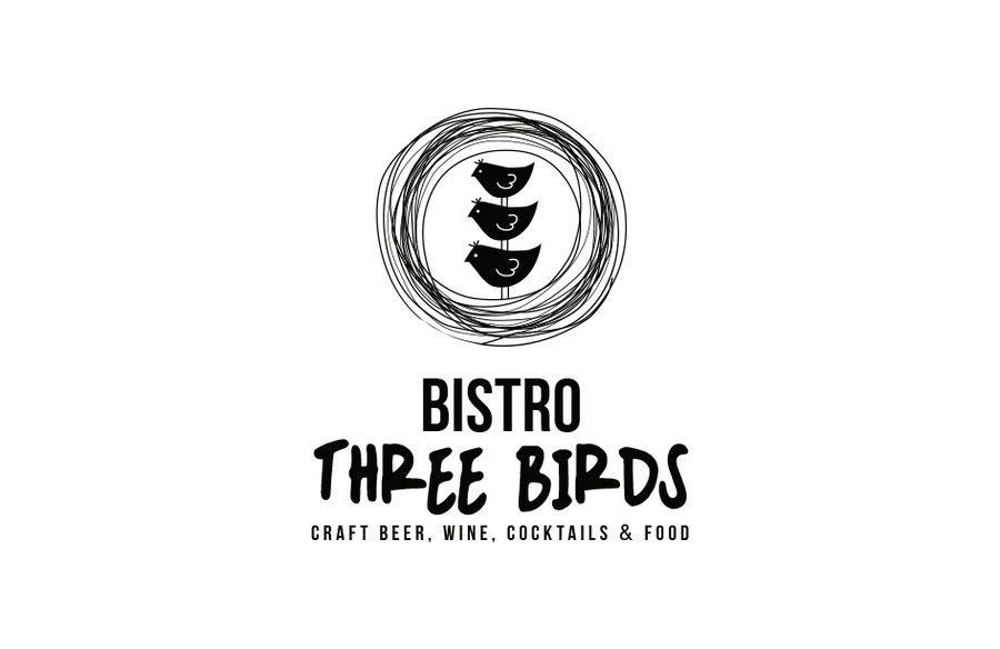 Three Birds Logo - Entry by vialin for Three Birds Bistro