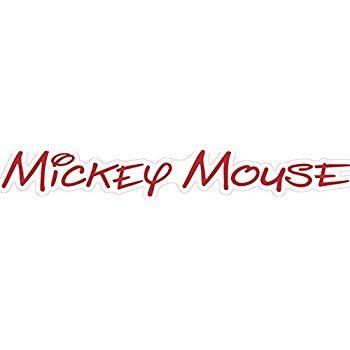 Mickey Mouse Name Logo - Amazon.com: 9 Inch MICKEY MOUSE AUTOGRAPH Signature Text Name ...