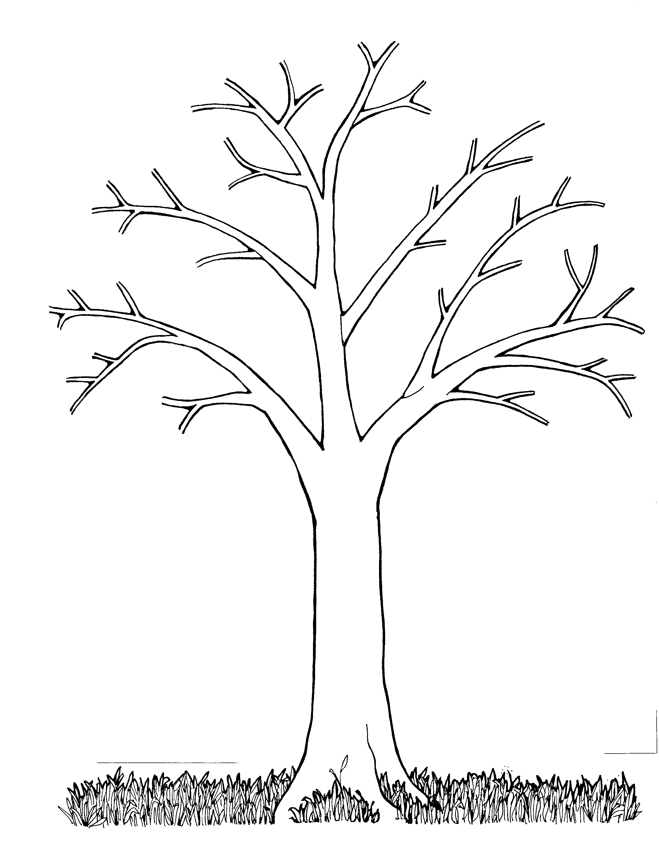 Black and White Tree with Leaves Falling Logo - Mormon Share } Tree Bare. Preschool. Tree templates