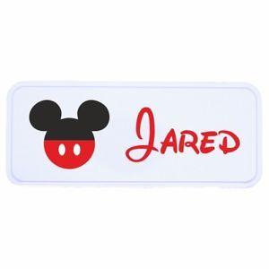 Mickey Mouse Name Logo - Disney Style Personalised Pencil Tin Cases Mouse Name