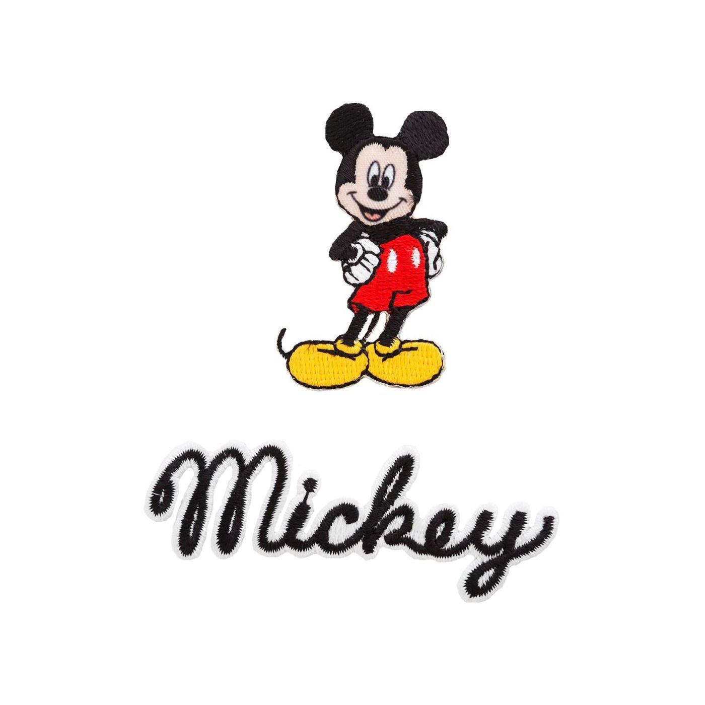 Mickey Mouse Name Logo - Disney Patch, Mickey Mouse Iron On Patch, Official Disney Iron On ...