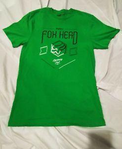 Green Fox Racing Logo - FOX RACING Logo Green Graphic T Shirt Adult Size M Medium