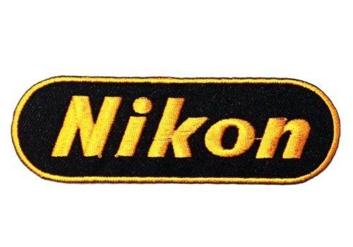Nikon Logo - Nikon Logo Digital Camera Sew Iron on Patch Embroidered Case Bag ...