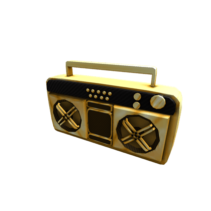 Roblox Radio Logo - Gold Radio Tool Gear Boom Box
