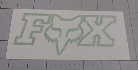 Green Fox Racing Logo - FOX RACING LOGO W FACE FLOURESCENT GREEN Decal