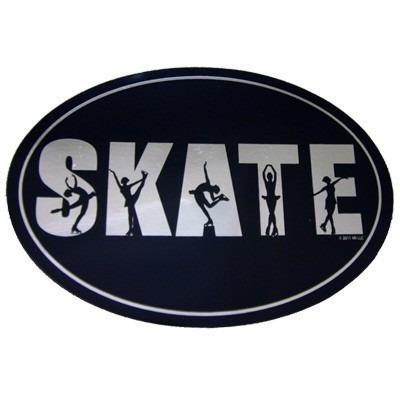 Sharp Edge Oval Logo - Skate Black Oval Magnet | The Sharper Edge | Figure Skating Store, MA