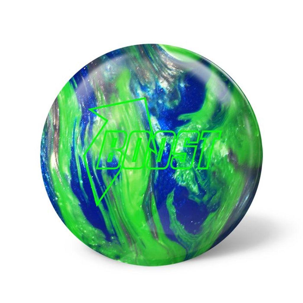 Green Circle with Silver Ball Logo - Global Boost Bowling Ball- Green Silver Blue Pearl Free Shipping