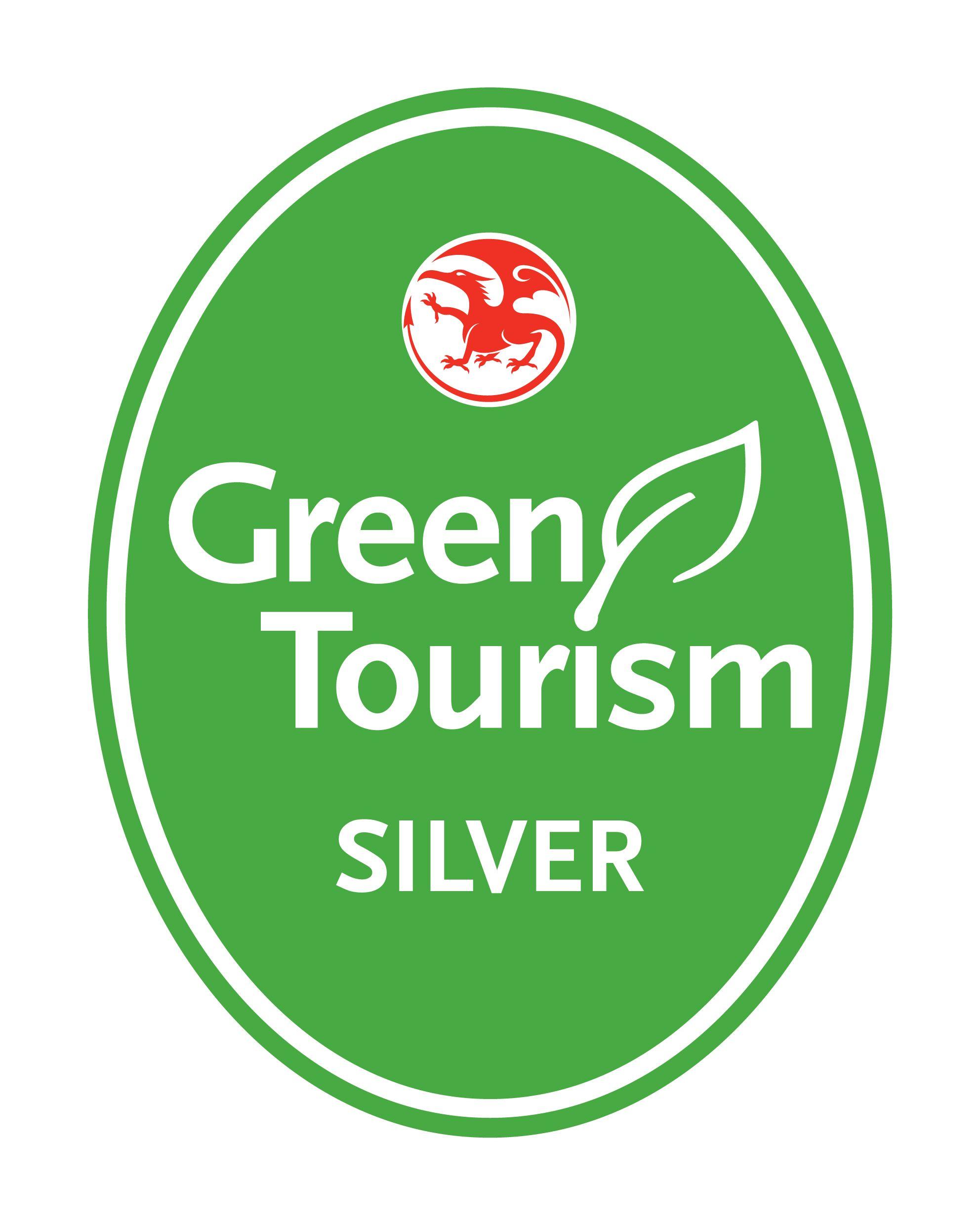 Green Circle with Silver Ball Logo - GTBS Wales Silver Farmhouse Bed & Breakfast, Campsite