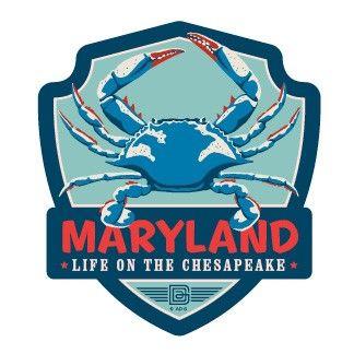 Blue Crab Logo - MD Blue Crab Emblem | Emblem Sticker