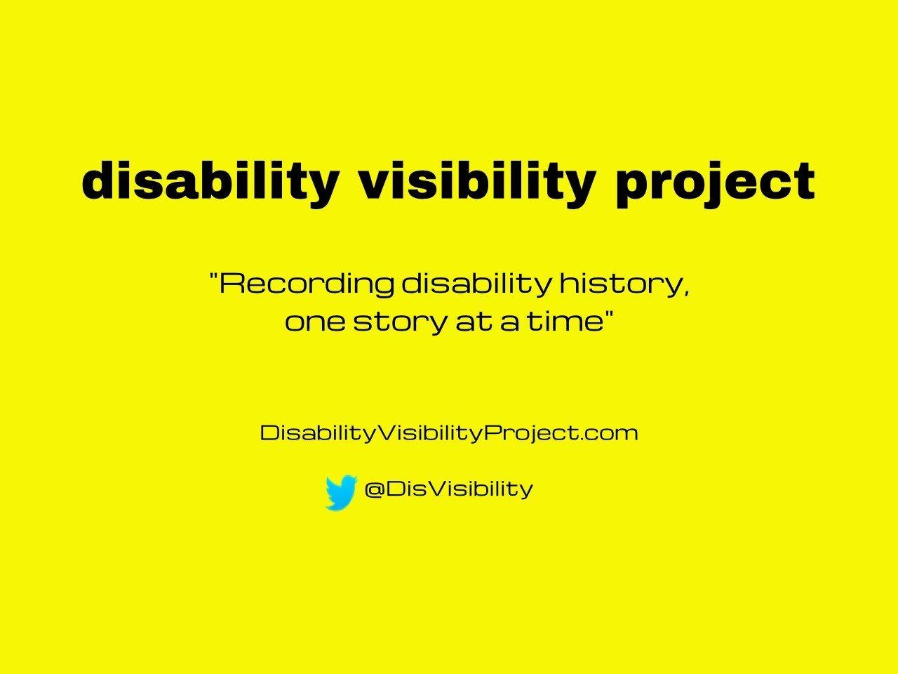 Bright Yellow Logo - DVP yellow logo – Disability Visibility Project