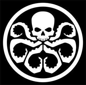 Hydra Logo - Hydra Logo Marvel Agents of Shield Avengers Skull Sticker | eBay