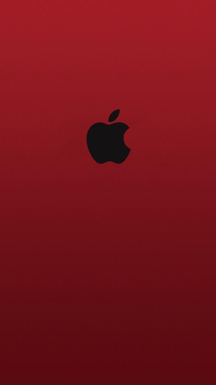 Cute Red Logo - iPhone Wallpaper Apple Logo Red Black | iPhone Wallpaper in 2019 ...