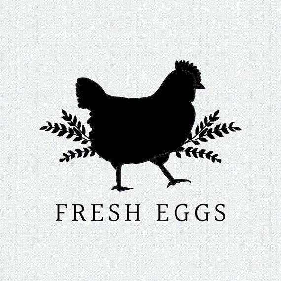 Fresh Eggs Logo - Fresh Eggs Stamp, Fresh Eggs Daily Stamp, Fresh Egg Stamp, Chicken