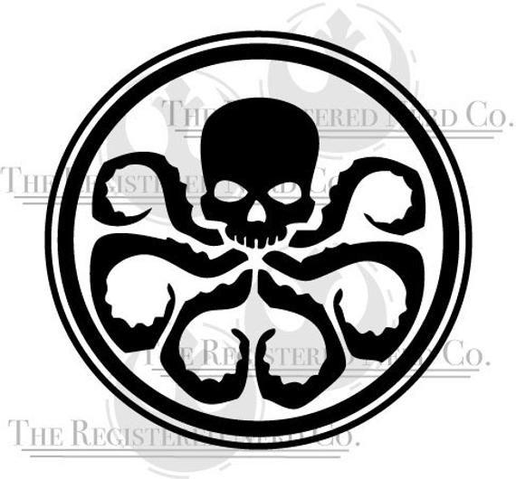 Hydra Logo - Hydra Logo vinyl decal marvel agents shield Captain America | Etsy