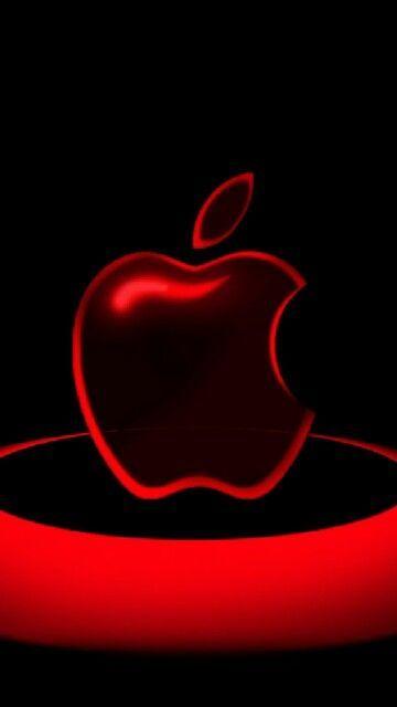 Black and Red Apple Logo - Pin by N.K on Black & Red | Pinterest | Red, Apple logo and Black