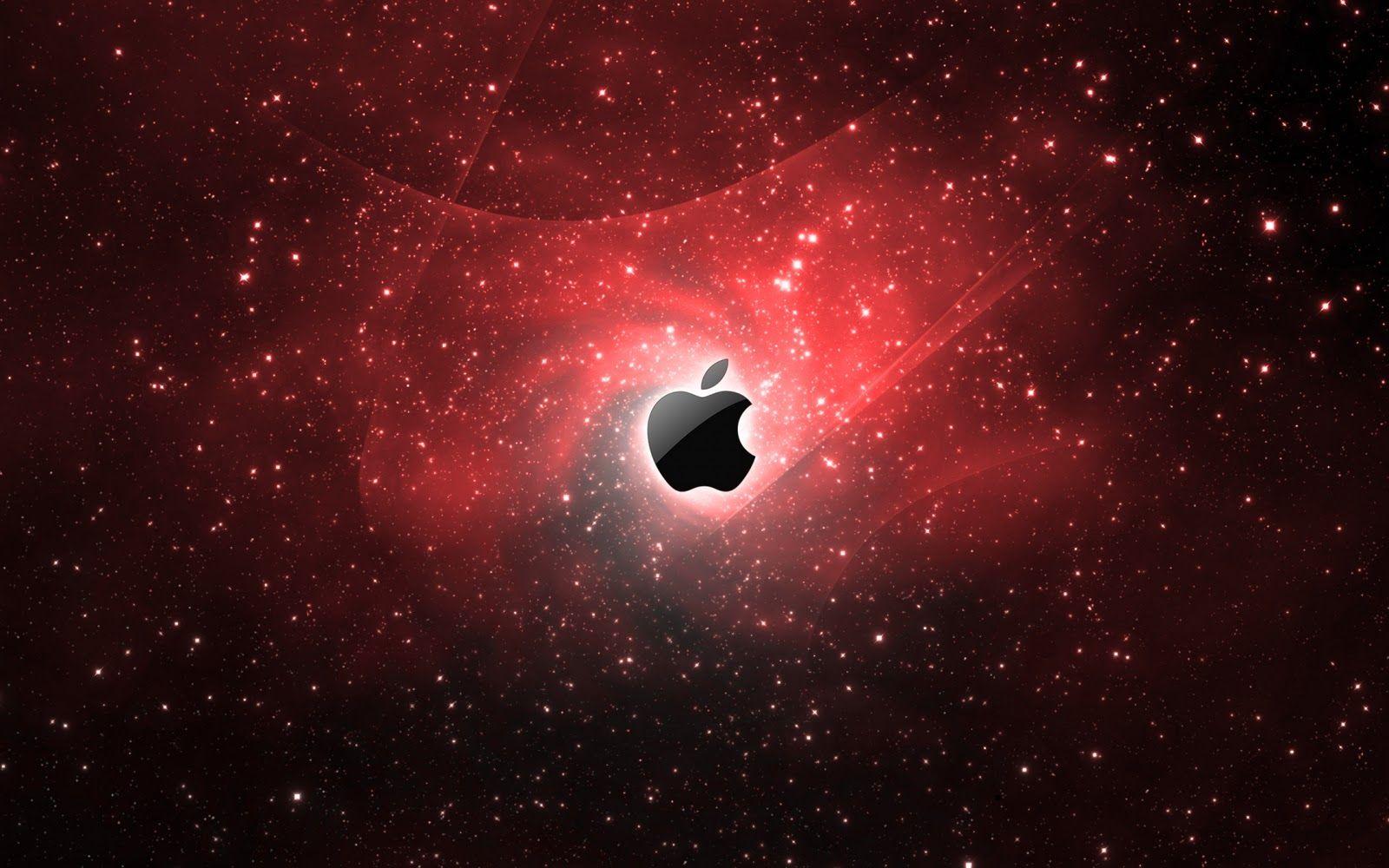 Black and Red Apple Logo - Red Apple Logo Wallpaper , (60+) image collections of wallpapers