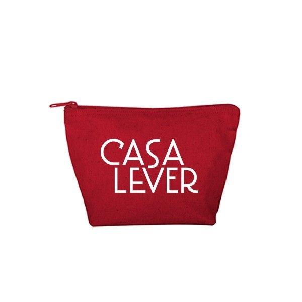 Red Trapezoid Logo - Gusseted Canvas Trapezoid Cosmetics Pouch in Colored Canvas, Custom ...