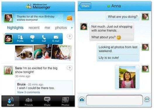 MSN Messenger App Logo - Windows Live Messenger comes to iPhone