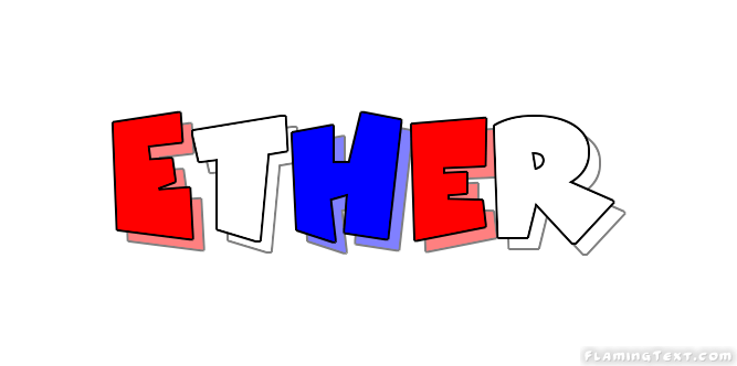 Ether Logo - United States of America Logo. Free Logo Design Tool from Flaming Text