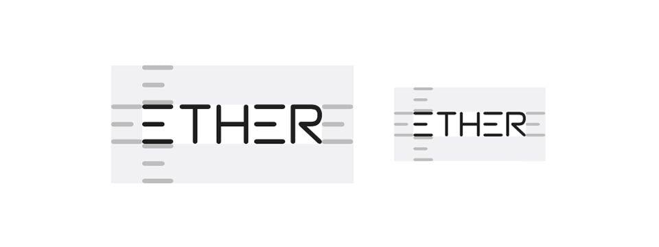 Ether Logo - How to Use Clearspace in Logo Design