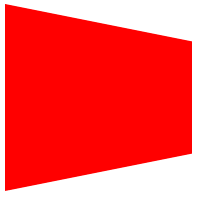 Red Trapezoid Logo - Responsive CSS Trapezoid Shape