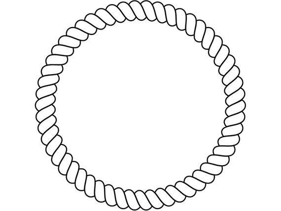 Rope Circle Logo - Shield Frame 16 Circle Rope Western Rodeo Country Badge Logo | Etsy
