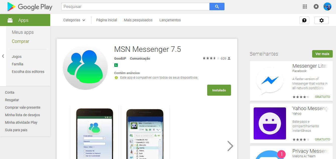 MSN Messenger App Logo - The fake 