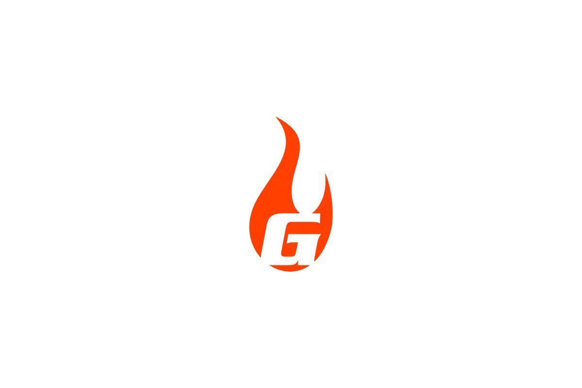 G with Flame Logo - g letter flame logo