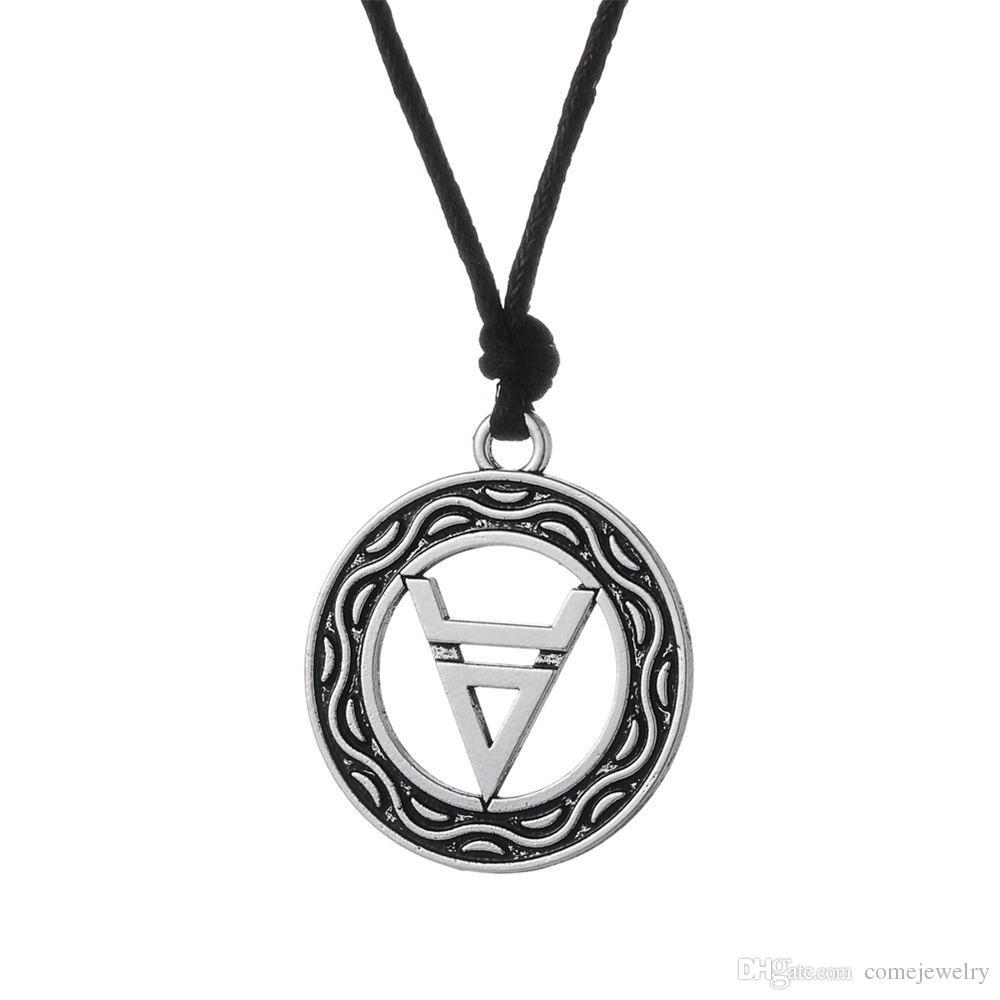 Rope Circle Logo - Wholesale Symbol Of God Veles In The Circle Double Layer Engraved