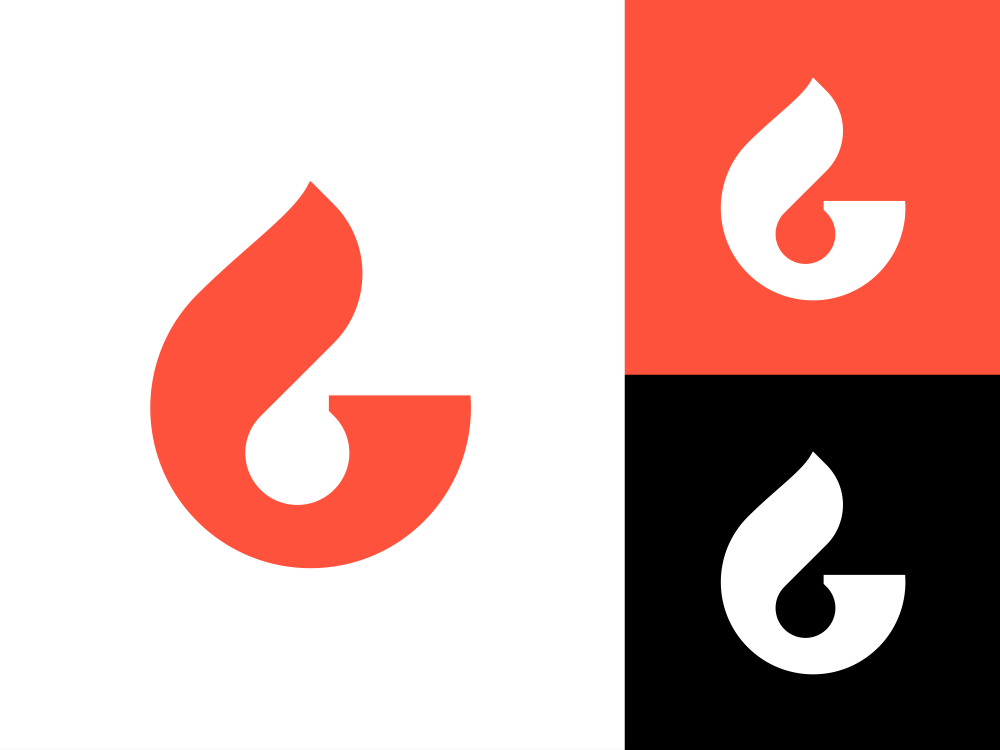 G with Flame Logo - G + Flame Logo