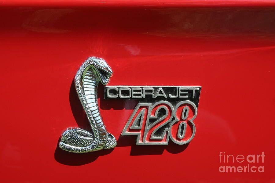 Cobra Radio Logo - 1968 Shelby Cobra Logo Photograph by Roger Look